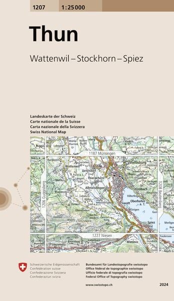 Produktbild: Swisstopo 1 : 25 000 Thun