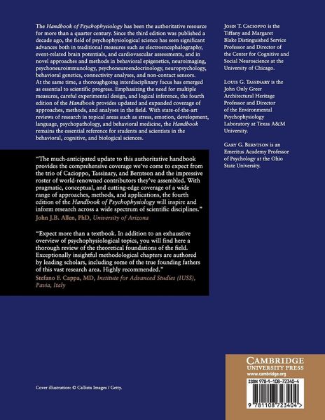 Produktbild: Handbook of Psychophysiology