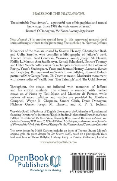 Produktbild: Yeats Annual No. 18