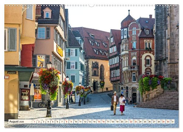 Produktbild: T&uuml;bingen - Schw&auml;bische Perle am Neckar (hochwertiger Premium Wandkalender 2026 DIN A2 quer), Kunstdruck in Hochglanz