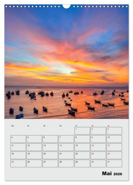 Produktbild: VIETNAM - Mein Urlaubsplaner (Wandkalender 2026 DIN A3 hoch), CALVENDO Monatskalender