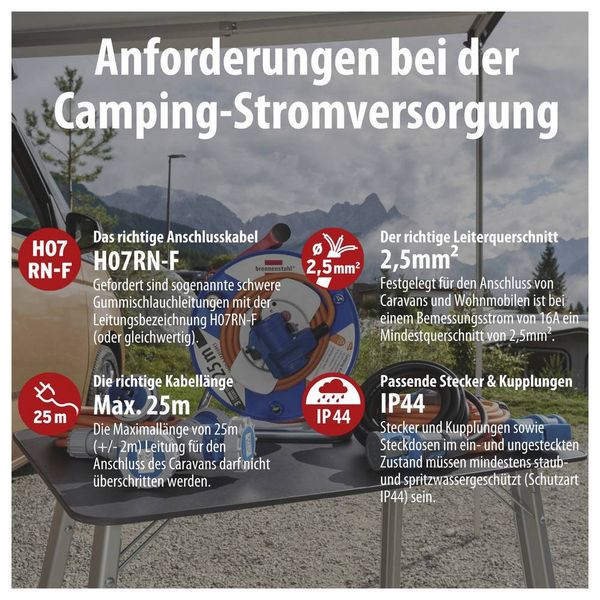 Produktbild: Brennenstuhl 1133910025 CEE Adapterkabel 230V 1St.