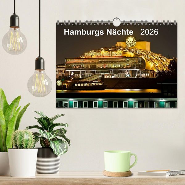 Produktbild: Hamburgs N&auml;chte (Wandkalender 2026 DIN A4 quer), CALVENDO Monatskalender