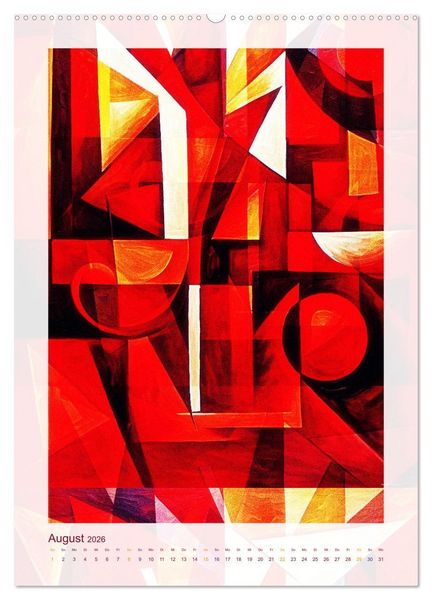 Produktbild: Licht und Schatten . Cubism Wall Art (hochwertiger Premium Wandkalender 2026 DIN A2 hoch), Kunstdruck in Hochglanz