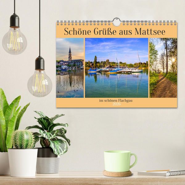 Produktbild: Sch&ouml;ne Gr&uuml;&szlig;e aus Mattsee (Wandkalender 2026 DIN A4 quer), CALVENDO Monatskalender