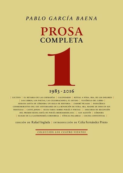 Produktbild: Prosa completa, 1