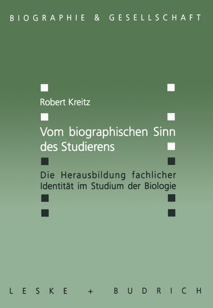 Produktbild: Vom biographischen Sinn des Studierens
