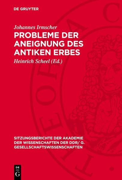 Produktbild: Probleme der Aneignung des antiken Erbes