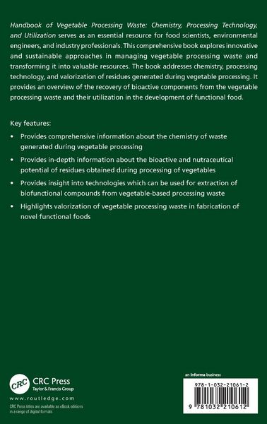 Produktbild: Handbook of Vegetable Processing Waste