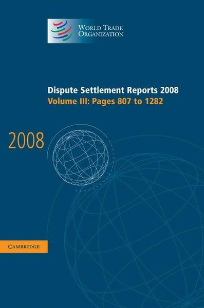 Produktbild: Dispute Settlement Reports 2008