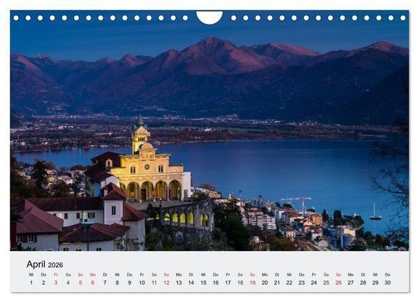 Produktbild: Tessin - Ticino (Wandkalender 2026 DIN A4 quer), CALVENDO Monatskalender