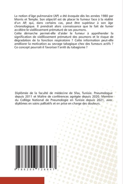 Produktbild: Tabagisme et Age pulmonaire