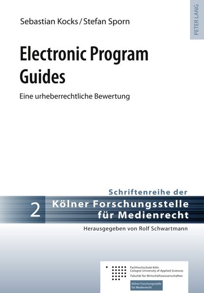 Produktbild: Electronic Program Guides