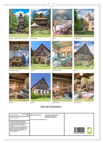 Produktbild: Das alte Tschechien (Wandkalender 2026 DIN A3 hoch), CALVENDO Monatskalender