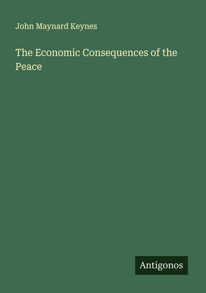 Produktbild: The Economic Consequences of the Peace