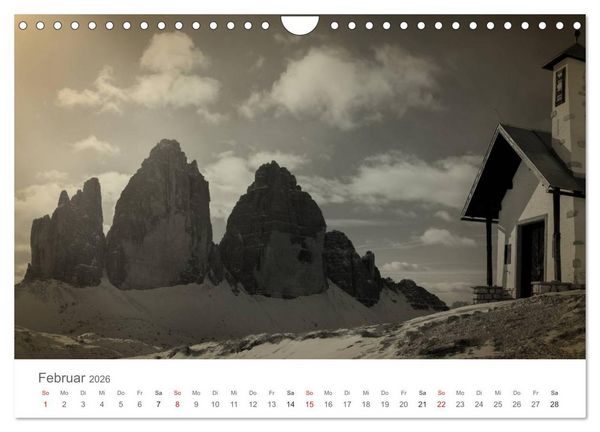 Produktbild: Drei Zinnen - S&uuml;dtirols Wahrzeichen (Wandkalender 2026 DIN A4 quer), CALVENDO Monatskalender
