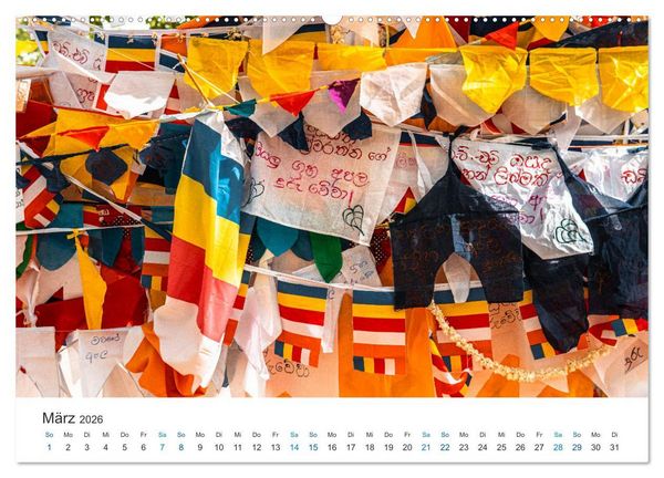 Produktbild: Traumziel Sri Lanka (hochwertiger Premium Wandkalender 2026 DIN A2 quer), Kunstdruck in Hochglanz