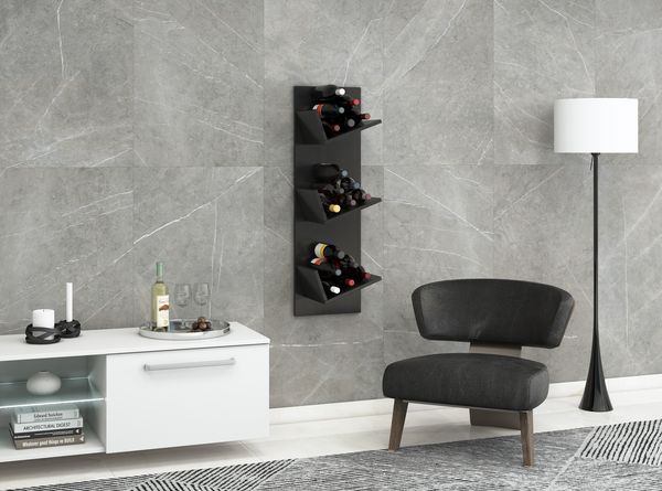 Produktbild: Holz Weinregal Wandregal Flaschen Wein Vinosi