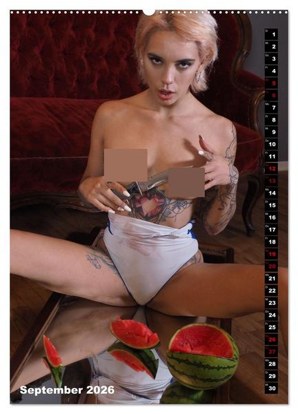 Produktbild: TATTOO TARTS - Inked Killer Babes (Wandkalender 2026 DIN A2 hoch), CALVENDO Monatskalender