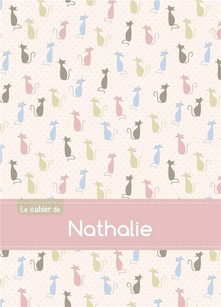 Produktbild: Cahier nathalie ptscx,96p,a5 chats
