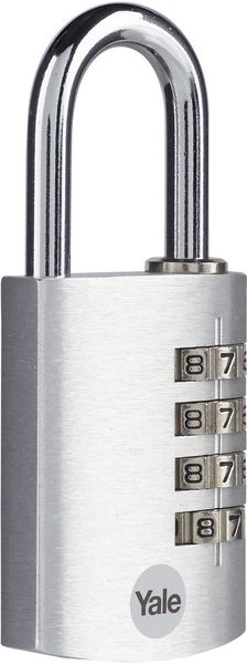 Produktbild: YALE YE3CB/38/131/1/S Vorh&auml;ngeschloss 38mm Silber Zahlenschloss