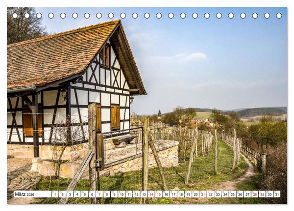 Produktbild: Weinberge um Jena (Tischkalender 2026 DIN A5 quer), CALVENDO Monatskalender