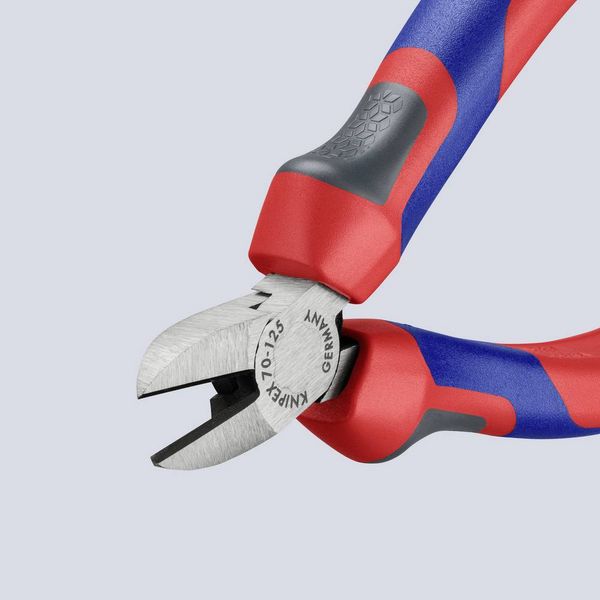 Produktbild: Knipex 70 02 125 Werkstatt Seitenschneider mit Facette 125mm