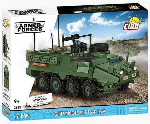 COBI Armed Forces 2635 - Stryker M1126 ICV, Bausatz 1:35, 661 Klemmbausteine