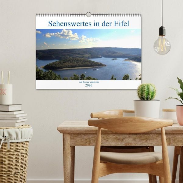 Produktbild: Sehenswertes in der Eifel - Am Rursee unterwegs (Wandkalender 2026 DIN A3 quer), CALVENDO Monatskalender