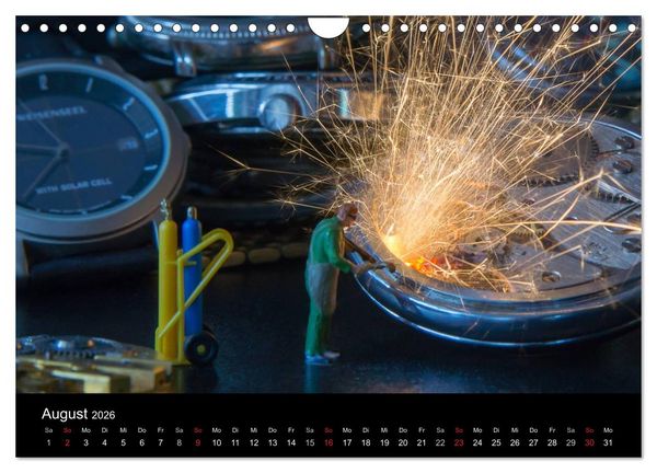 Produktbild: UHR Menschen (Wandkalender 2026 DIN A4 quer), CALVENDO Monatskalender