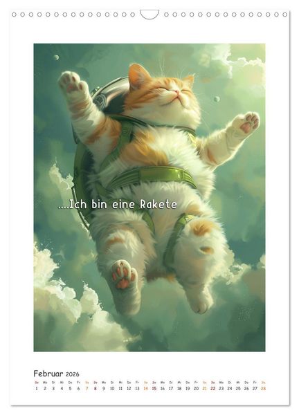 Produktbild: Katzenweisheiten (Wandkalender 2026 DIN A3 hoch), CALVENDO Monatskalender