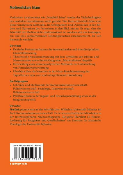 Produktbild: Mediendiskurs Islam