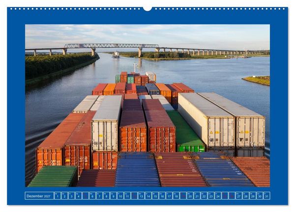 Produktbild: Unterwegs auf dem Nord-Ostsee-Kanal (hochwertiger Premium Wandkalender 2027 DIN A2 quer), Kunstdruck in Hochglanz