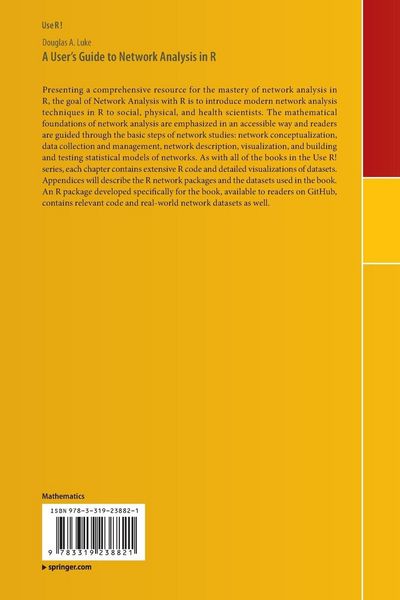 Produktbild: A User&rsquo;s Guide to Network Analysis in R