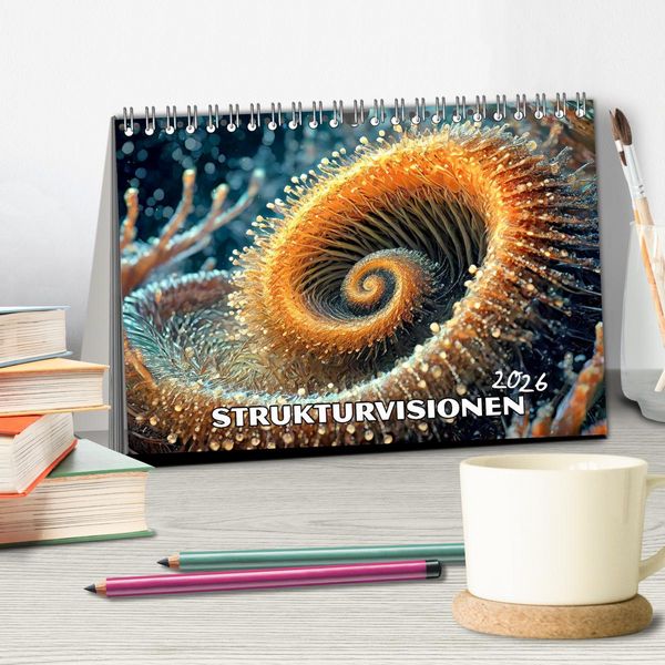 Produktbild: Strukturvisionen (Tischkalender 2026 DIN A5 quer), CALVENDO Monatskalender