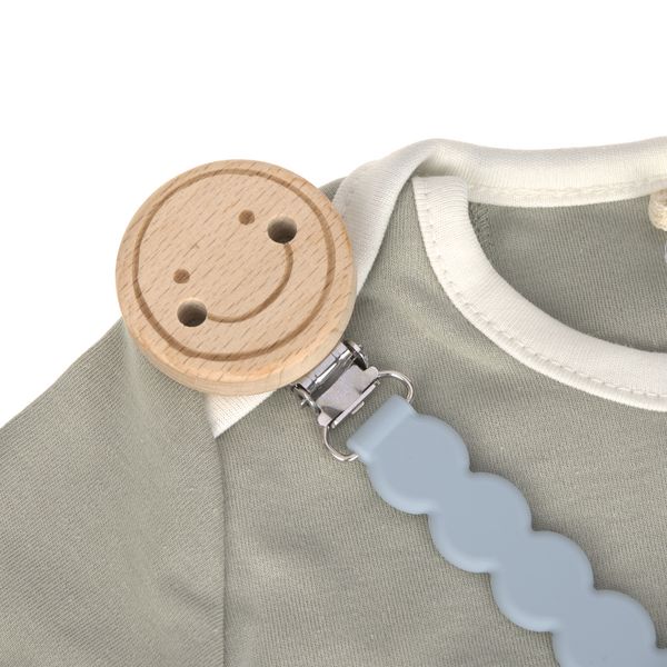 Produktbild: Soother Holder Wood/Silicone Tiny Smile