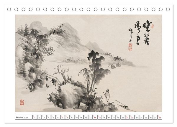 Produktbild: Yoshitsugu Haizan (Tischkalender 2026 DIN A5 quer), CALVENDO Monatskalender