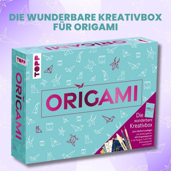 Produktbild: Origami - Die wunderbare Kreativbox. Mit Anleitungsbuch und Material