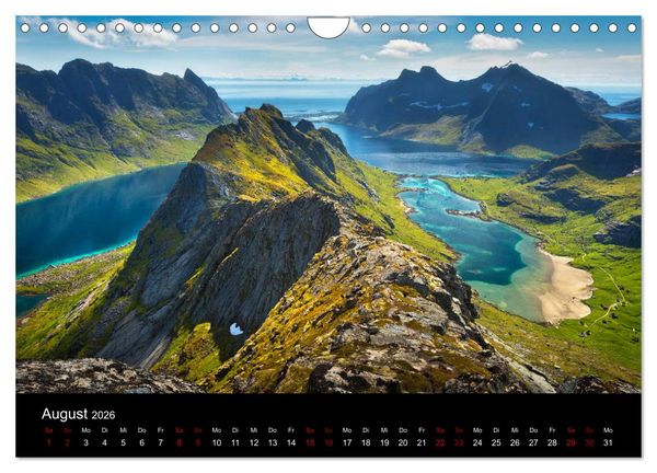 Produktbild: Lofoten - Inseln im Nordmeer (Wandkalender 2026 DIN A4 quer), CALVENDO Monatskalender