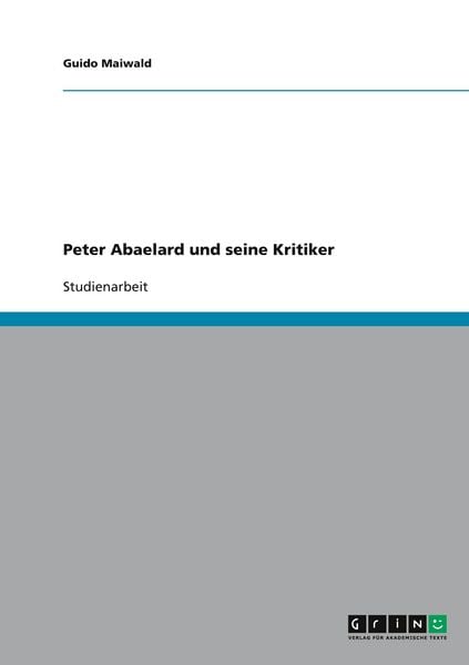 Produktbild: Peter Abaelard und seine Kritiker
