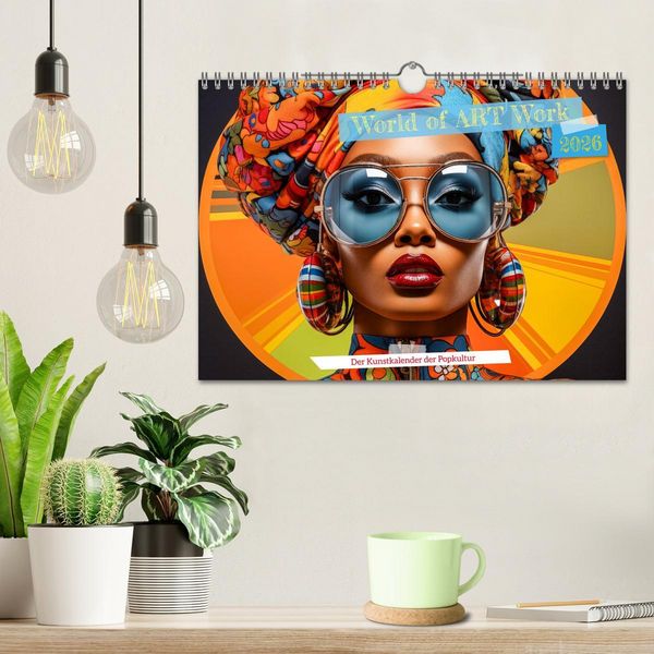 Produktbild: World of Art Work (Wandkalender 2026 DIN A4 quer), CALVENDO Monatskalender