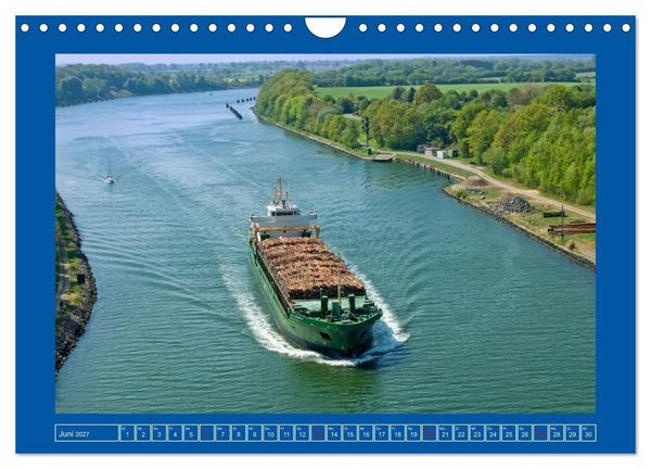 Produktbild: Unterwegs auf dem Nord-Ostsee-Kanal (Wandkalender 2027 DIN A4 quer), CALVENDO Monatskalender