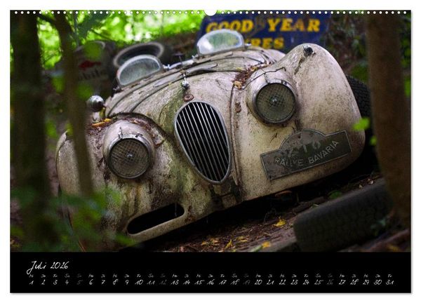 Produktbild: Oldtimer - verlassen verrostet vergessen (hochwertiger Premium Wandkalender 2026 DIN A2 quer), Kunstdruck in Hochglanz