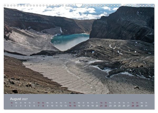 Produktbild: Kamtschatka - Vulkane, Asche, Eis (Wandkalender 2027 DIN A3 quer), CALVENDO Monatskalender