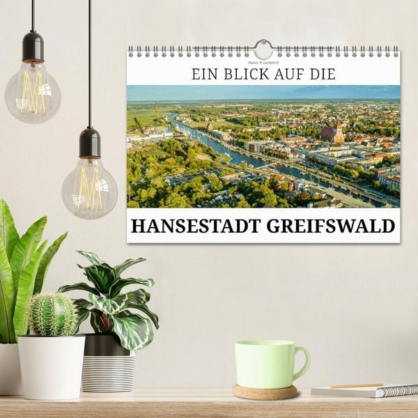 Produktbild: Ein Blick auf die Hansestadt Greifswald (Wandkalender 2026 DIN A4 quer), CALVENDO Monatskalender