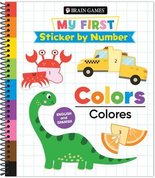 Produktbild: Brain Games - My First Sticker by Number: Colors - English and Spanish