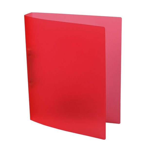Produktbild: Idena Ringbuch PP 2 Ringe 35mm transluzent rot DIN A4