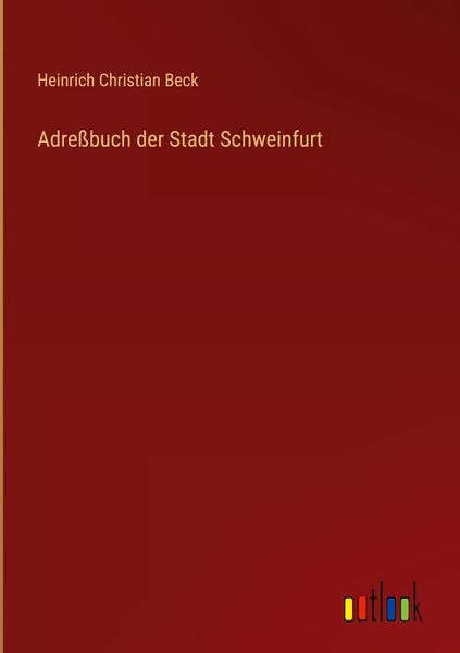 Produktbild: Adre&szlig;buch der Stadt Schweinfurt