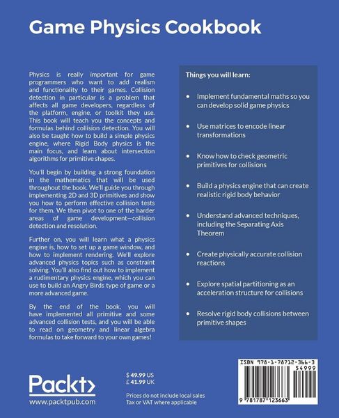 Produktbild: Game Physics Cookbook