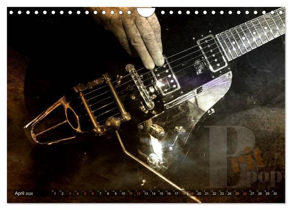 Produktbild: Gitarren - Grunge Style (Wandkalender 2026 DIN A4 quer), CALVENDO Monatskalender